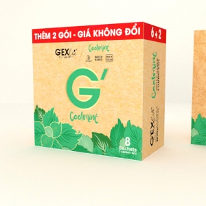 Gel bôi trơn G'EXlife Coolmint - Hộp 8 gói